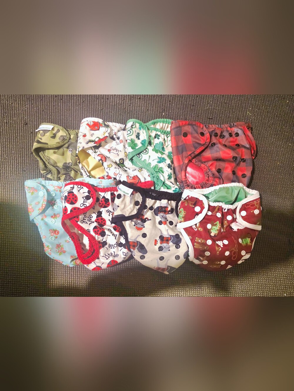Bundle of 9 Cloth Diapers